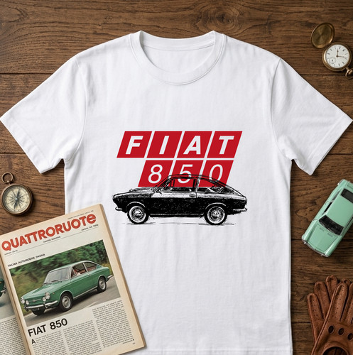Shirt auto fiat - fiat, 850