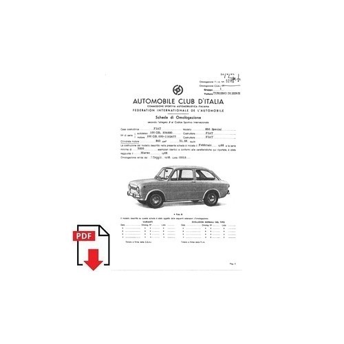 1968 fiat 850 sport coupé - fiat,